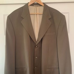 Brown Three-Button Suit Jacket